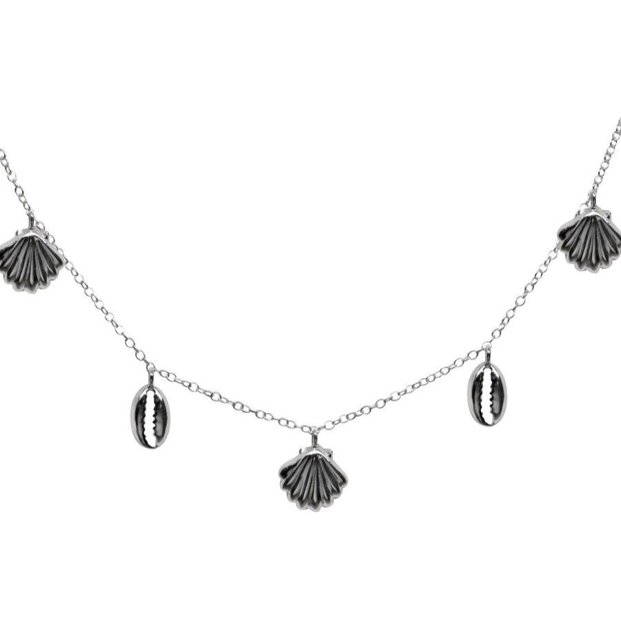 Joyas De Plata BLACK Collares De Plata | Collar De Plata 925 Con Conchas