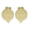 Joyas Enchapadas DistribuidoraDeJoyas.cl Enchapado En Oro | Aros Enchapados En Oro Corazones