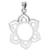 Joyas De Plata DistribuidoraDeJoyas.cl Colgante Plata Lisa | Colgante Flor De Loto