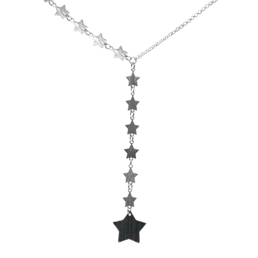 Joyas Enchapadas Marca DJOYAS | Collar Enchapado En Plata Estrellas