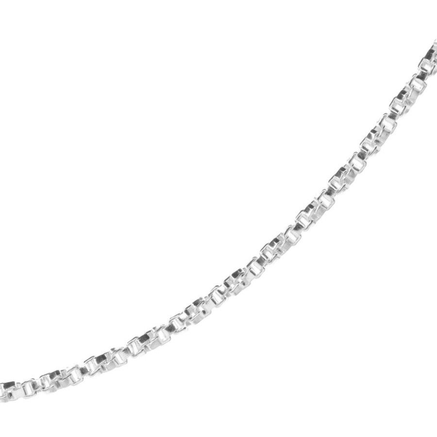 Joyas De Plata Marca DJOYAS | Cadena De Plata 925 Estilo Veneciana 50 Cm