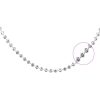 Joyas De Plata Marca DJOYAS | Cadena De Plata 925 Serie Esferas 50 Cm