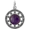 Joyas De Plata DistribuidoraDeJoyas.cl Colgante Piedra Natural | Colgante Astral Piedra Amatista