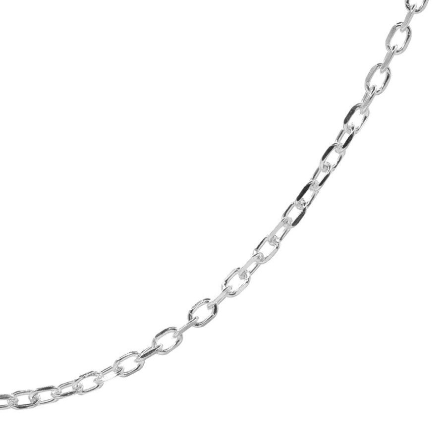 Joyas De Plata Joyas Infantiles | Cadenas De Plata 925 Estilo Clasico 35 Cm