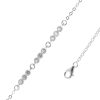 Joyas De Plata Marca DJOYAS Pulsera Con Circon | Pulsera De Plata 925 Serie De Trio De Circones