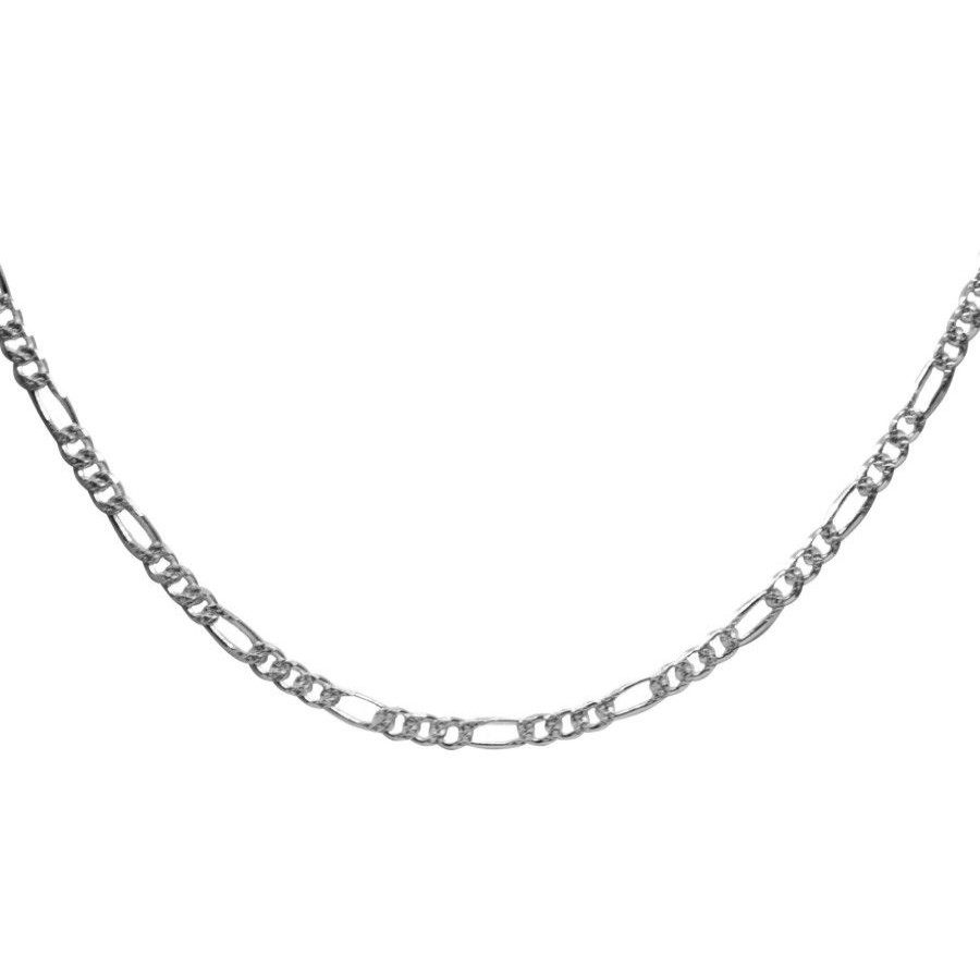 Joyas De Plata BLACK | Cadena De Plata Hombre Cartier Borde Eslabon Con Diseno 70 Cm