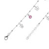 Joyas De Plata Marca DJOYAS Pulsera Con Circon | Pulsera De Plata 925 Figuras Mariposa Con Circones Rosa