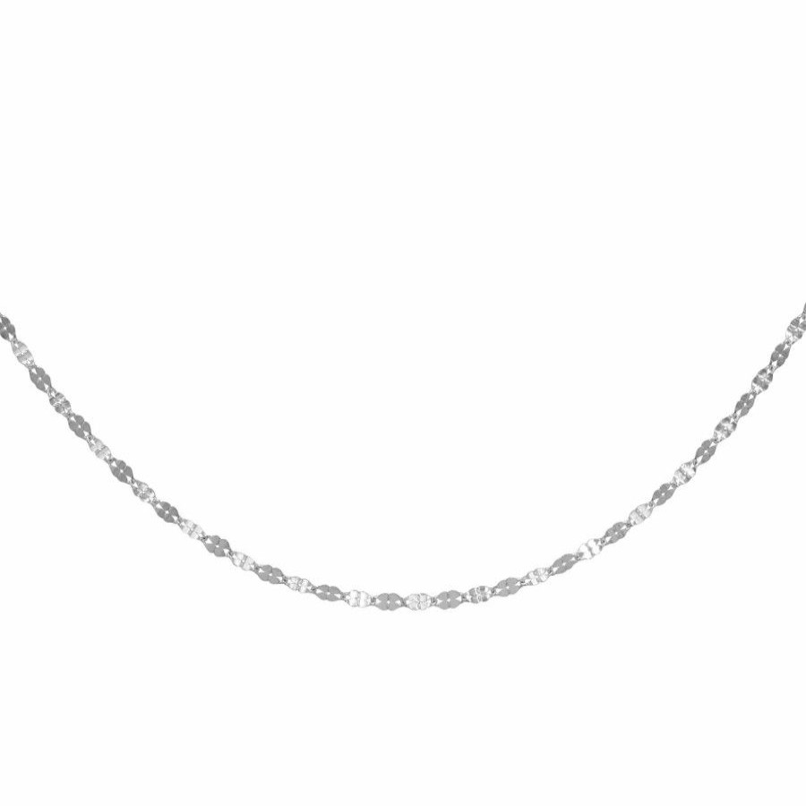 Joyas De Plata Marca DJOYAS | Cadena De Plata 925 Diseno Relieve 40 Cm