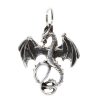 Joyas De Plata BLACK Colgante Plata Lisa | Colgante Plata 925 Dragon