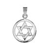 Joyas De Plata Marca DJOYAS Colgantes De Placa | Colgante De Plata 925 Medallon Magen David