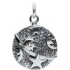 Joyas De Plata DistribuidoraDeJoyas.cl Colgante Plata Lisa | Colgante De Sol, Luna Y Estrellas