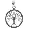 Joyas De Plata BLACK Colgante Plata Lisa | Colgante Plata 925 Arbol