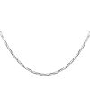 Joyas De Plata Marca DJOYAS | Cadena De Plata 925 Eslabones Alargados 50 Cm