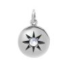 Joyas De Plata Marca DJOYAS Colgante Piedra Natural | Colgante De Plata 925 Placa De Sol Con Piedra Luna