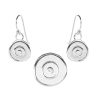 Joyas De Plata Marca DJOYAS | Conjunto De Plata 925 Placas Circulares