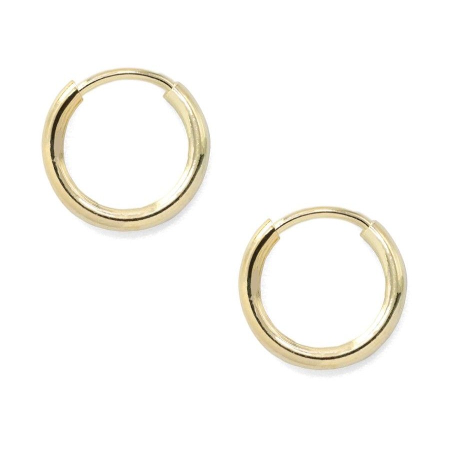 Joyas Enchapadas Marca DJOYAS Enchapado En Oro | Piercing Enchapados En Oro Argollas 10 Mm