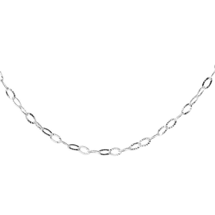 Joyas De Plata Marca DJOYAS | Cadena De Plata 925 Estilo Bilbaina Picada 45 Cm