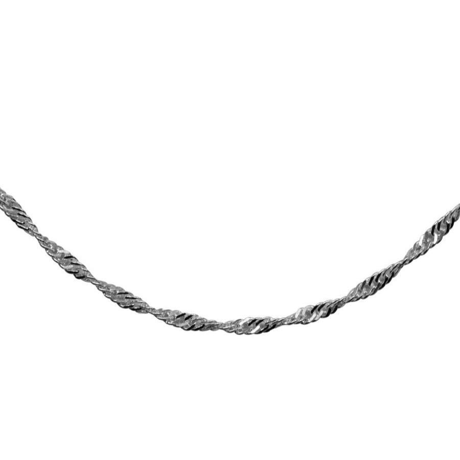 Joyas De Plata BLACK | Cadena De Plata 925 Singapur 50 Cm