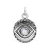 Joyas De Plata Piedras Naturales Colgante Piedra Natural | Colgante De Plata 925 Placa De Ojo Con Piedra Luna