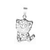 Joyas De Plata Marca DJOYAS Colgante Plata Lisa | Colgante De Plata 925 Gatito