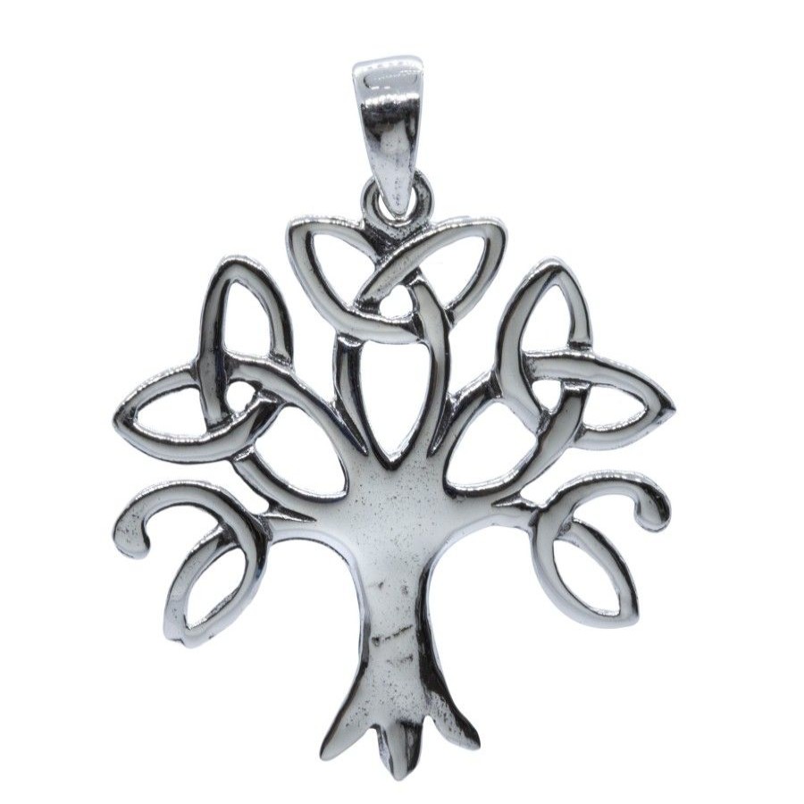 Joyas De Plata DistribuidoraDeJoyas.cl Colgante Plata Lisa | Colgante Arbol Celta