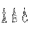 Joyas De Plata Marca DJOYAS Colgante Plata Lisa | Colgante De Plata 925 Abecedario Letras Pequenas