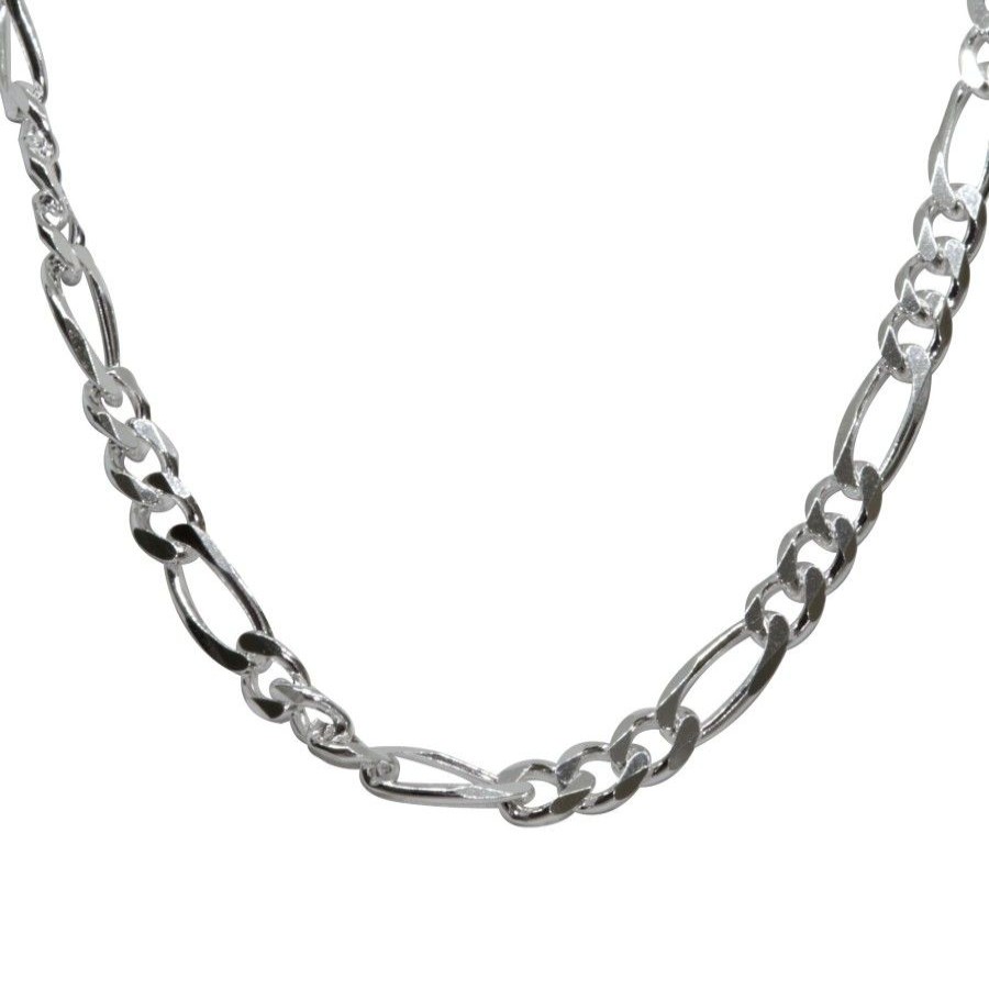 Joyas De Plata DistribuidoraDeJoyas.cl | Cadena Plata 925 Cartier 6Mm 60 Cm