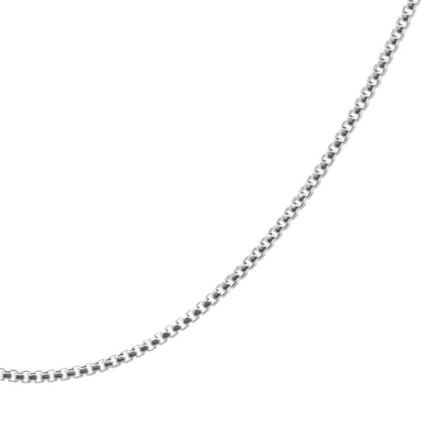 Joyas De Plata Marca DJOYAS | Cadena De Plata 925 Veneciana Tipo Caja 45 Cm