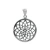 Joyas De Plata BLACK Colgante Plata Lisa | Colgante De Plata 925 Mandala