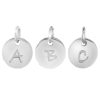 Joyas De Plata Marca DJOYAS Colgantes De Placa | Colgante De Plata 925 Placa Con Letras Pequena