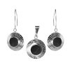 Joyas De Plata BLACK | Conjunto De Plata 950 Patron Con Onix