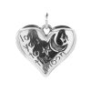 Joyas De Plata Marca DJOYAS Colgante Plata Lisa | Colgante De Plata 925 Corazon "Love To The Moon"