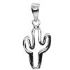 Joyas De Plata DistribuidoraDeJoyas.cl Colgante Plata Lisa | Colgante De Cactus