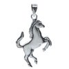 Joyas De Plata Marca DJOYAS Colgante Plata Lisa | Colgante De Caballo Galopando