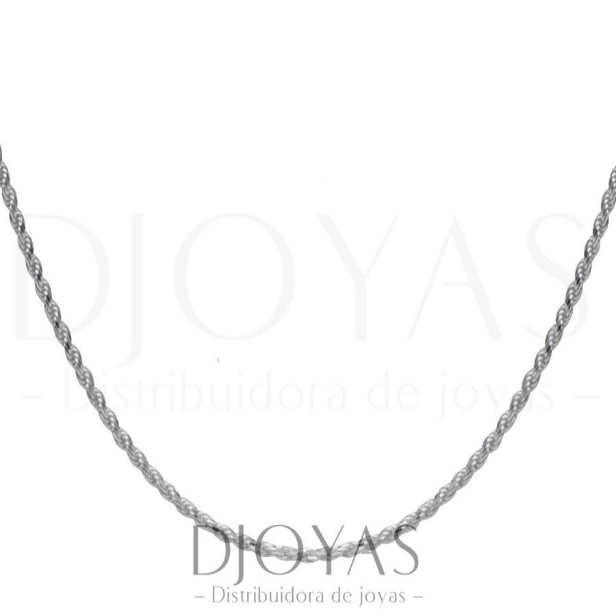 Joyas De Plata BLACK | Cadena Tourbillon 2 Mm 50 Cm