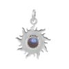 Joyas De Plata Marca DJOYAS Colgante Piedra Natural | Colgante De Plata 925 Sol Con Piedra Labradorita