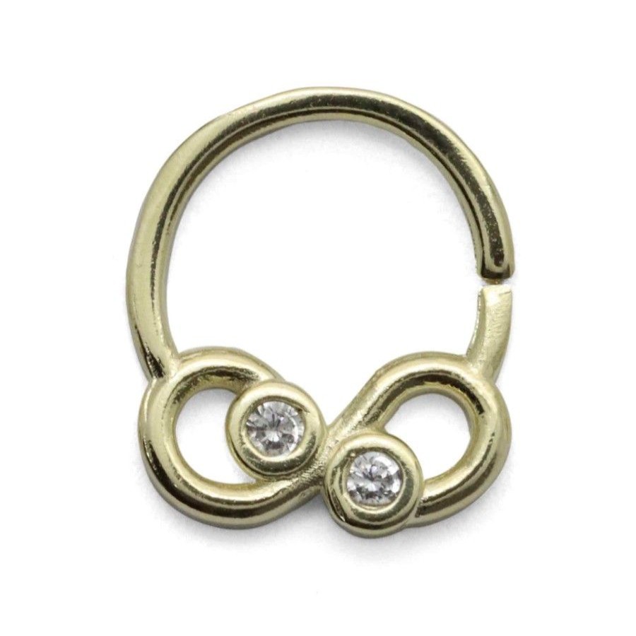 Joyas Enchapadas Marca DJOYAS Enchapado En Oro | Aros Enchapados En Oro Piercing Septum Unico Con Circon