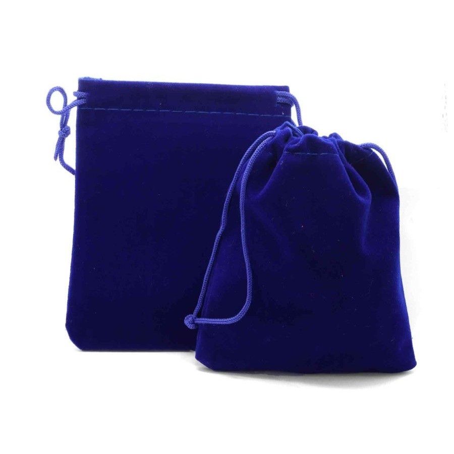 Accesorios Marca DJOYAS | Bolsa Mediana De Terciopelo Azul