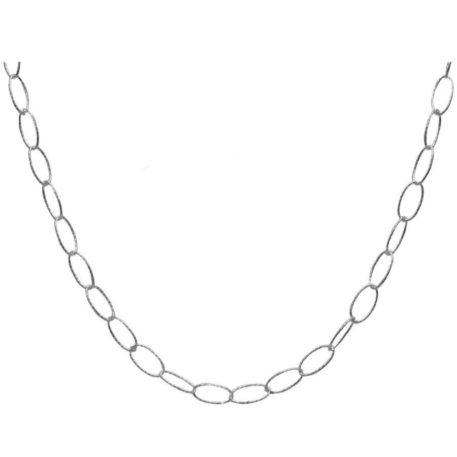 Joyas De Plata DistribuidoraDeJoyas.cl | Cadena De Plata 925 Con Eslabon Trenzado 45Cm