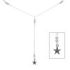 Joyas De Plata BLACK Collares De Plata | Collar De Esferas Con Estrella De Mar