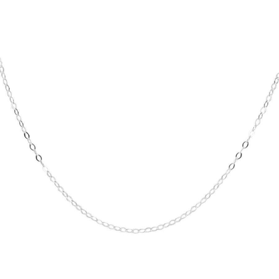 Joyas De Plata Marca DJOYAS | Cadena Eslabon 50 Cm