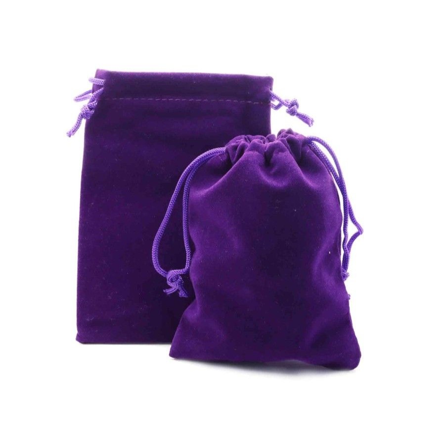 Accesorios Navidad | Bolsa Mediana De Terciopelo Morado