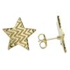 Joyas Enchapadas Marca DJOYAS Enchapado En Oro | Aros Enchapados En Oro Estrellas Zig Zag