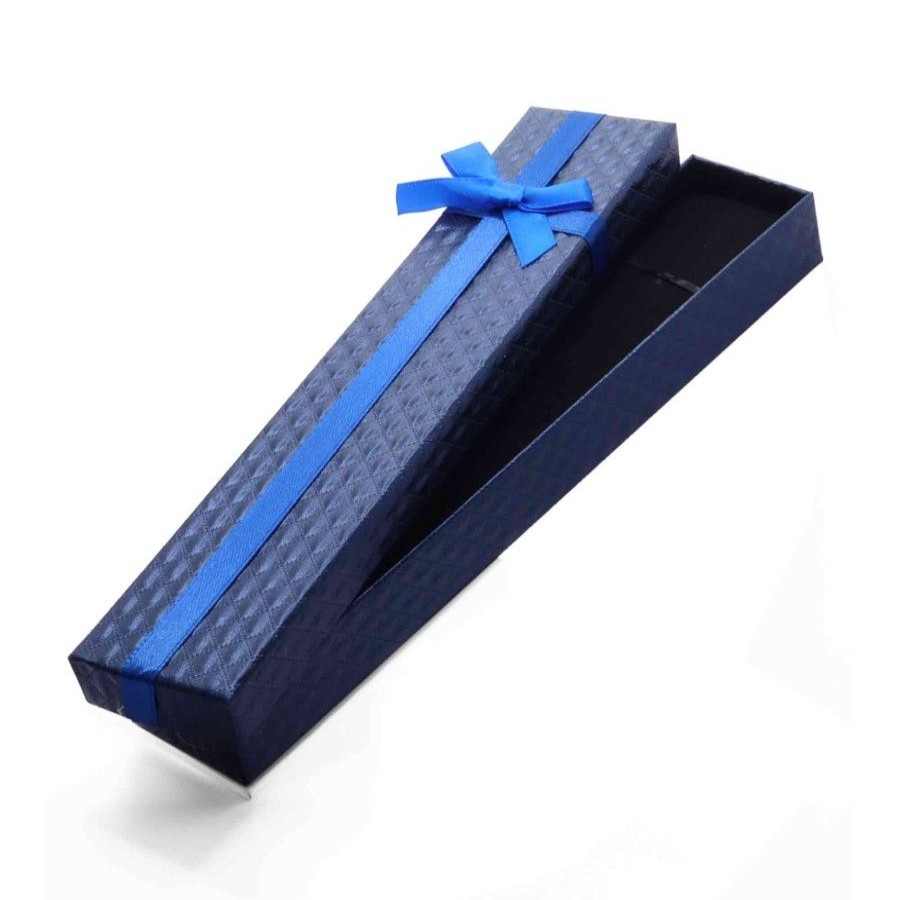 Accesorios Marca DJOYAS | Caja De Pulseras Color Azul Con Cinta