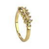 Joyas Enchapadas BLACK | Anillo Enchapado En Oro Hojas Con Circon