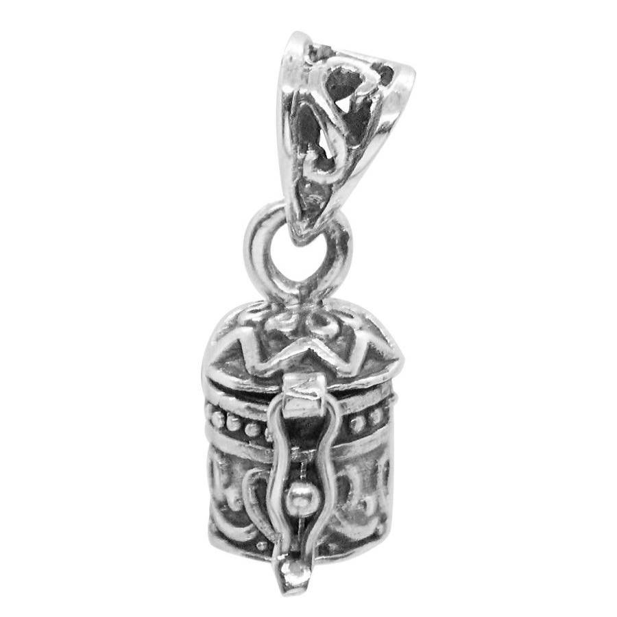 Joyas De Plata BLACK Colgante Plata Lisa | Colgante Jarro Pequeno