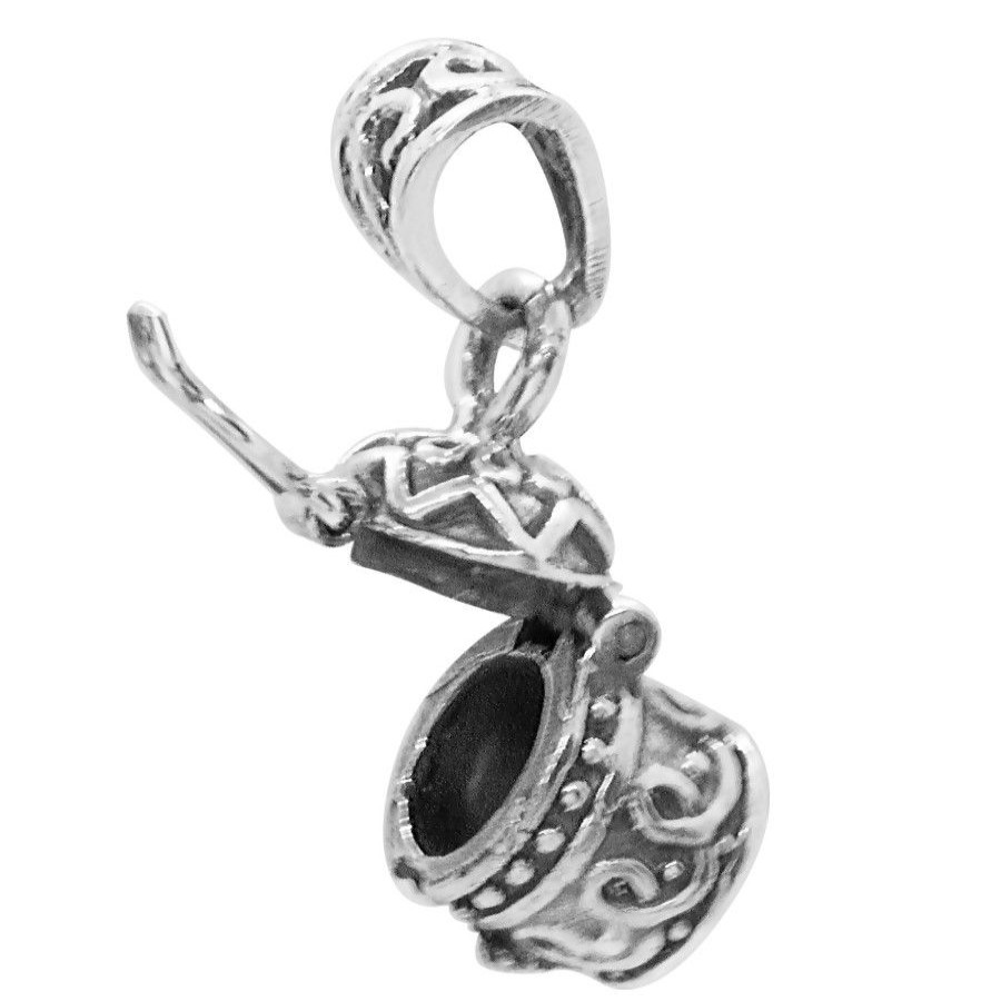 Joyas De Plata BLACK Colgante Plata Lisa | Colgante Jarro Pequeno