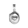 Joyas De Plata Marca DJOYAS Colgante Plata Lisa | Colgante De Plata 925 Relicario Tu Corazon