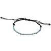 Joyas De Plata DistribuidoraDeJoyas.cl Pulsera Macrame Hilo | Pulsera Plata Con Esferas Y Piedra Agata Verdes