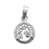 Joyas De Plata BLACK Colgante Plata Lisa | Colgante De Plata 925 Silueta Arbol